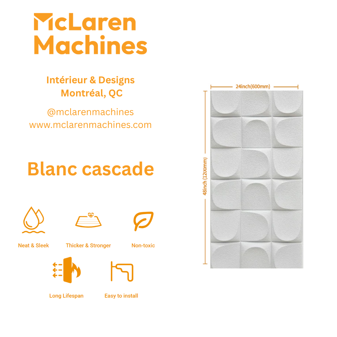 PU Stone Panel | Blanc cascade.