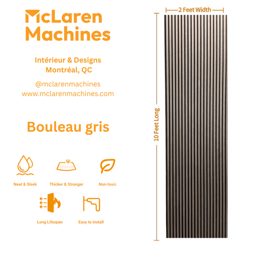 Acoustic Panel | Gray Birch.