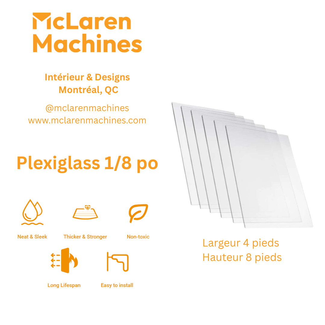 Plexiglass | 1/8 inch.