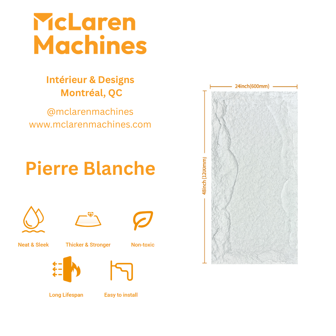 PU Stone Panel | White Stone.