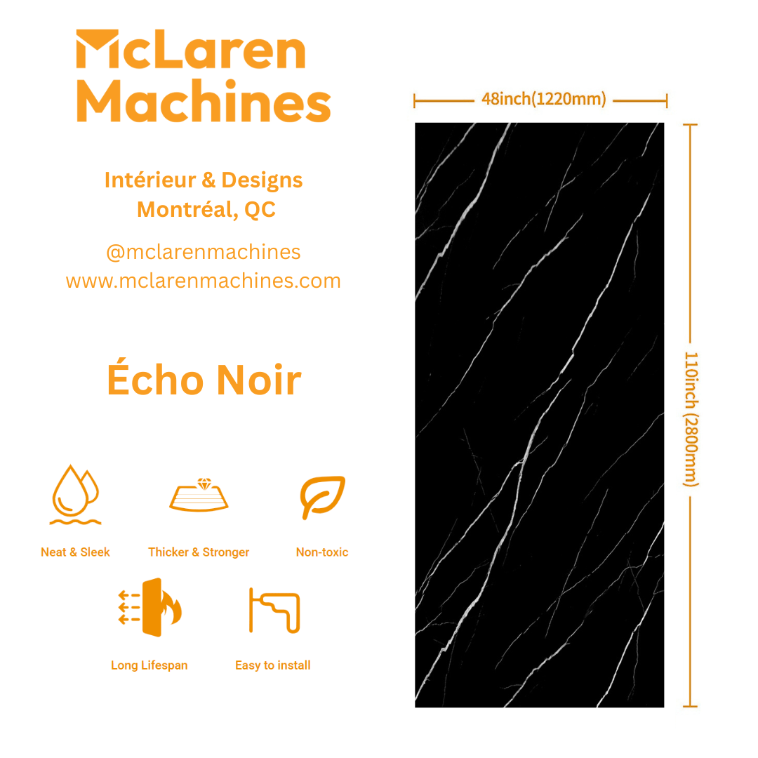 PVC Wall Panel | Black Echo.